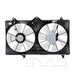 TYC 620400 Dual Radiator and Condenser Fan Assembly