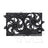 TYC 620750 Dual Radiator and Condenser Fan Assembly
