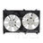 TYC 620810 Dual Radiator and Condenser Fan Assembly
