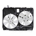 TYC 620960 Dual Radiator and Condenser Fan Assembly