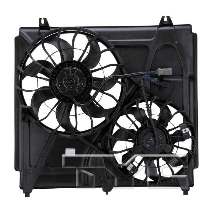 TYC 621040 Dual Radiator and Condenser Fan Assembly
