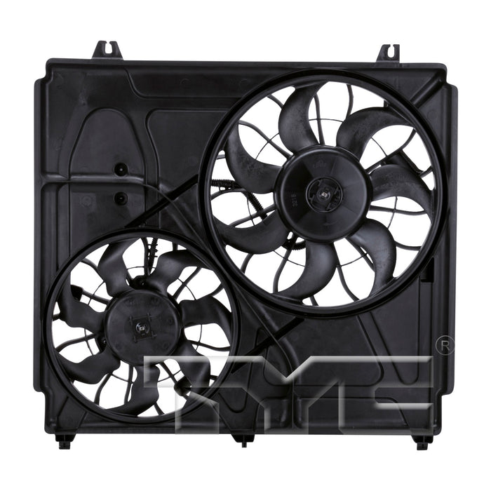TYC 621040 Dual Radiator and Condenser Fan Assembly