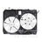 TYC 621110 Dual Radiator and Condenser Fan Assembly