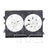 TYC 621120 Dual Radiator and Condenser Fan Assembly