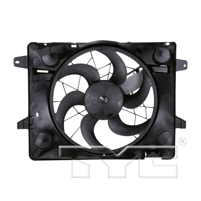 TYC 621290 Dual Radiator and Condenser Fan Assembly