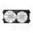 TYC 621350 Dual Radiator and Condenser Fan Assembly