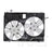 TYC 621600 Dual Radiator and Condenser Fan Assembly