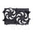 TYC 621610 Dual Radiator and Condenser Fan Assembly