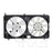 TYC 621650 Dual Radiator and Condenser Fan Assembly