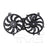 TYC 621840 Dual Radiator and Condenser Fan Assembly
