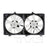 TYC 621900 Dual Radiator and Condenser Fan Assembly
