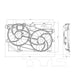 TYC 622040 Dual Radiator and Condenser Fan Assembly