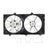 TYC 622050 Dual Radiator and Condenser Fan Assembly