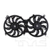 TYC 622110 Dual Radiator and Condenser Fan Assembly
