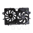 TYC 622120 Dual Radiator and Condenser Fan Assembly
