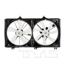 TYC 622200 Dual Radiator and Condenser Fan Assembly