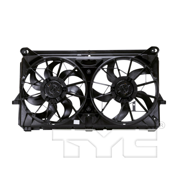 TYC 622230 Dual Radiator and Condenser Fan Assembly - Lower