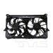 TYC 622230 Dual Radiator and Condenser Fan Assembly - Lower