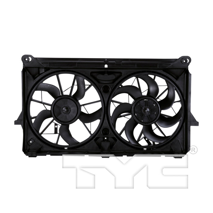 TYC 622230 Dual Radiator and Condenser Fan Assembly - Lower