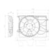 TYC 622700 Dual Radiator and Condenser Fan Assembly