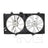 TYC 622760 Dual Radiator and Condenser Fan Assembly