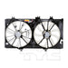 TYC 622760 Dual Radiator and Condenser Fan Assembly