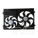 TYC 622830 Dual Radiator and Condenser Fan Assembly