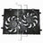 TYC 623030 Dual Radiator and Condenser Fan Assembly