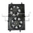 TYC 623170 Dual Radiator and Condenser Fan Assembly