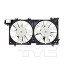 TYC 623480 Dual Radiator and Condenser Fan Assembly