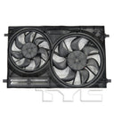 TYC 623540 Dual Radiator and Condenser Fan Assembly