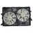 TYC 623850 Dual Radiator and Condenser Fan Assembly