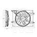 TYC 623900 Dual Radiator and Condenser Fan Assembly