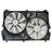 TYC 624190 Dual Radiator and Condenser Fan Assembly
