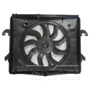 TYC 624370 Dual Radiator and Condenser Fan Assembly