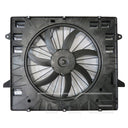 TYC 624550 Dual Radiator and Condenser Fan Assembly