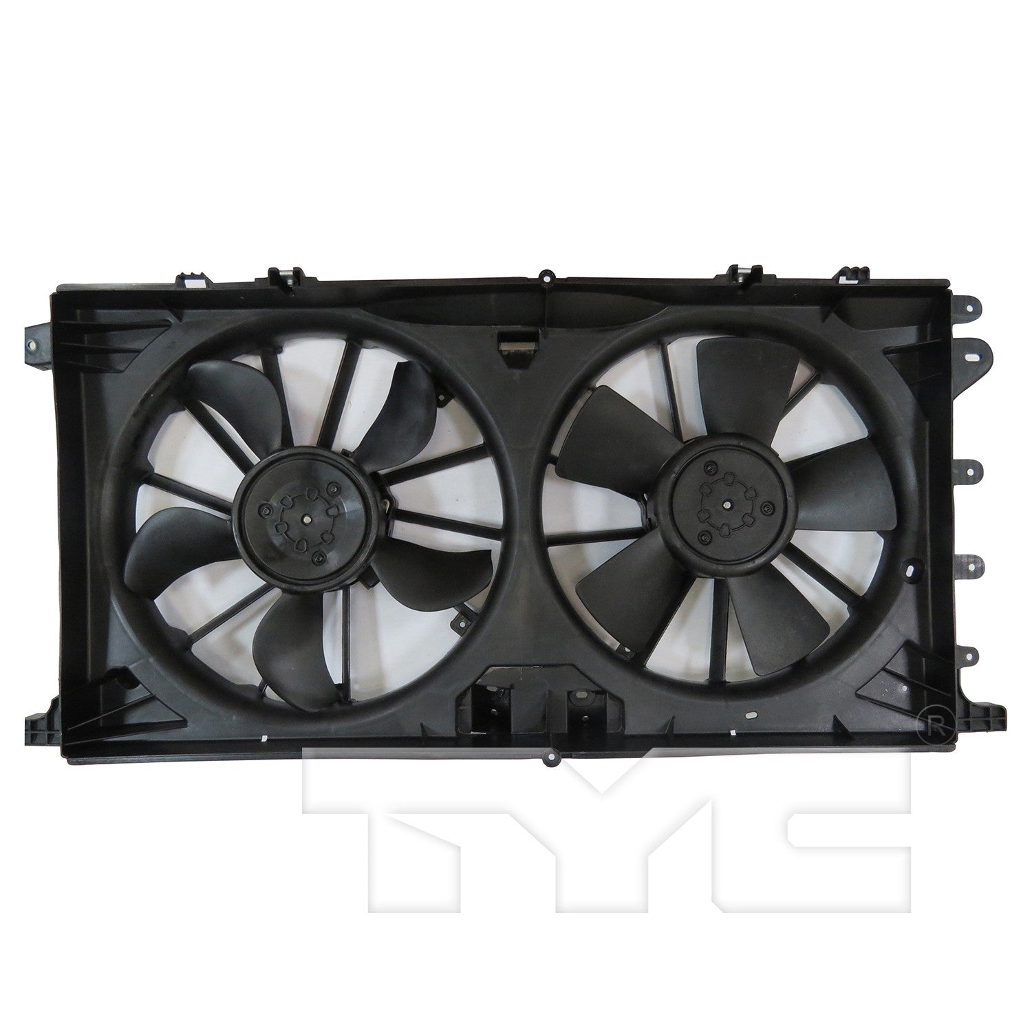 TYC 624570 Dual Radiator and Condenser Fan Assembly