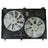 TYC 624800 Dual Radiator and Condenser Fan Assembly