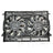 TYC 624820 Dual Radiator and Condenser Fan Assembly