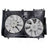 TYC 625040 Dual Radiator and Condenser Fan Assembly