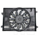 TYC 625220 Dual Radiator and Condenser Fan Assembly