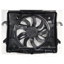 TYC 625500 Dual Radiator and Condenser Fan Assembly