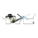 TYC 660360 Window Motor and Regulator Assembly - Front Left