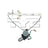 TYC 660489 Window Motor and Regulator Assembly - Rear Right