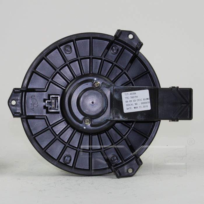 TYC 700194 HVAC Blower Motor - Front