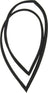 URO 1136700239 Side Window Seal - Right