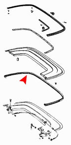 URO 1137500177 Convertible Top Case Seal