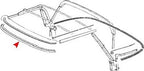 URO 1137951222 Convertible / Hard Top Seal - Front