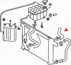 URO 1295010182 Radiator Coolant Hose - Upper