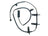 URO 34356761448 Disc Brake Pad Wear Sensor - Rear